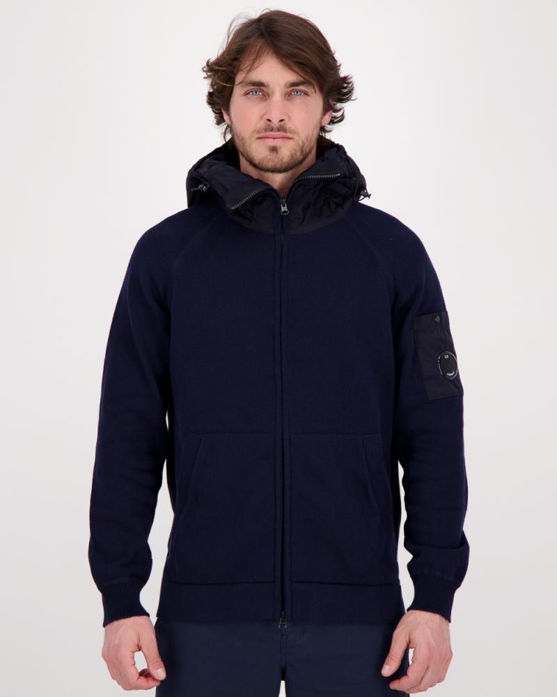 GILET CP COMPANY MAILLE CAPUCHE KN047 888 MARINE