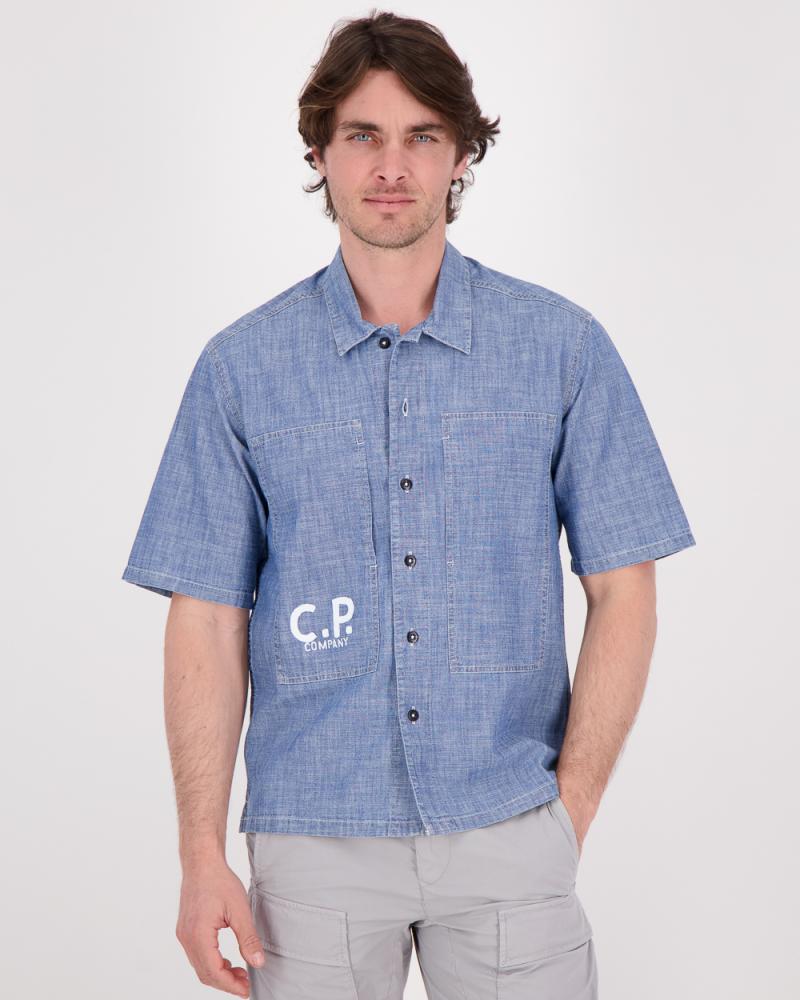 CHEMISE CP COMPANY Manches Courtes  D11 CHAMBRAY