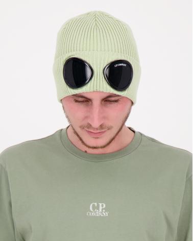 BONNET CP COMPANY 016  613 COTON GOOGLE VERT CLAIR