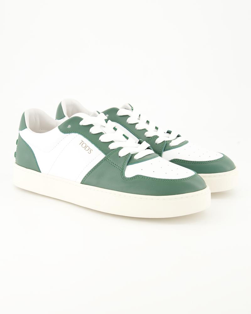 SNEAKERS TOD'S CUIR BLANC/VERT