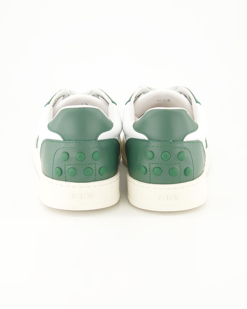 SNEAKERS TOD'S CUIR BLANC/VERT