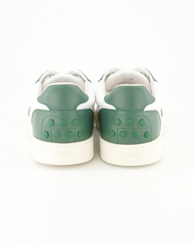 SNEAKERS TOD'S CUIR BLANC/VERT