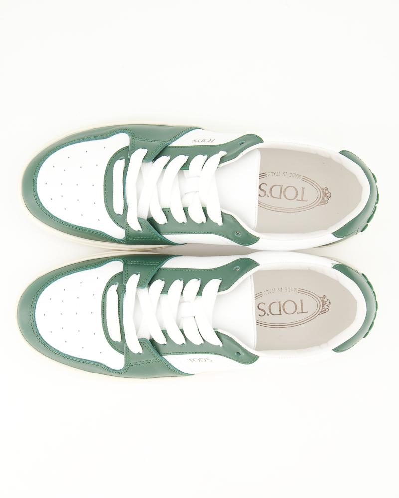 SNEAKERS TOD'S CUIR BLANC/VERT