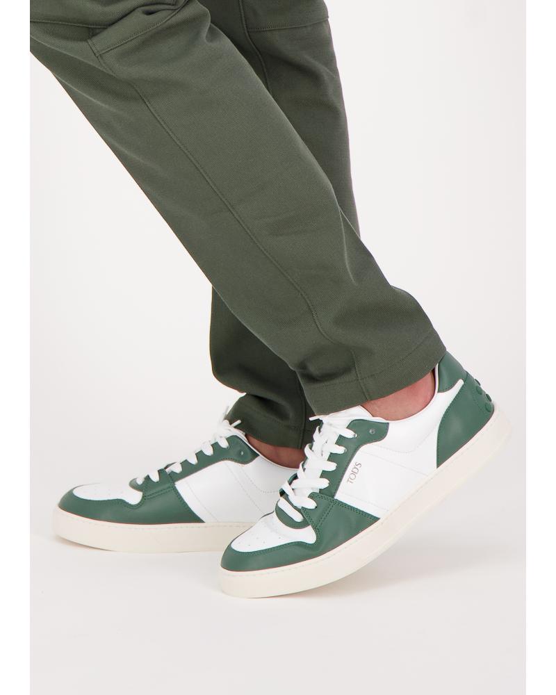 SNEAKERS TOD'S CUIR BLANC/VERT