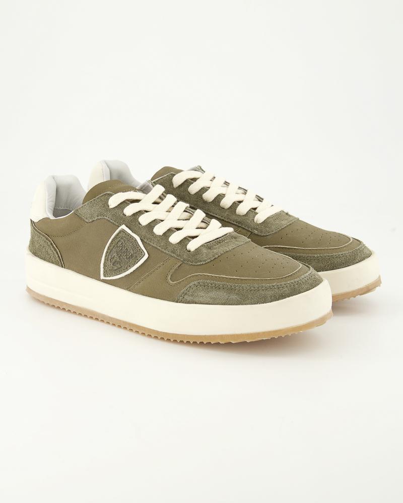 BASKET PHILIPPE MODEL NICE WX01 VERT MILITAIRE