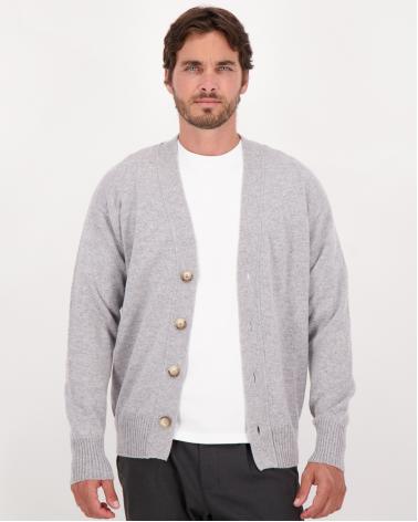 CARDIGAN GRAN SASSO GRIS CLAIR