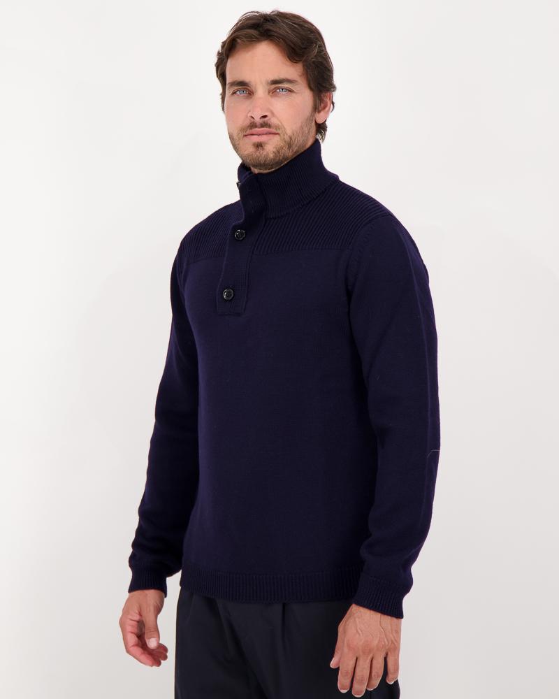 MAILLE POLO ZIPPE BOUTONS FIESOLI MARINE