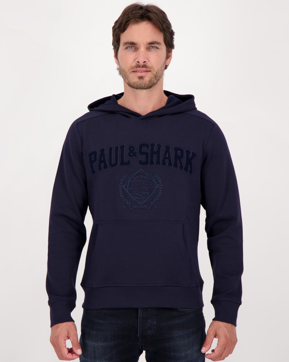 SWEAT HOODED PAUL & SHARK BRODÉ