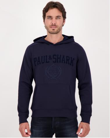 SWEAT HOODED PAUL & SHARK BRODÉ