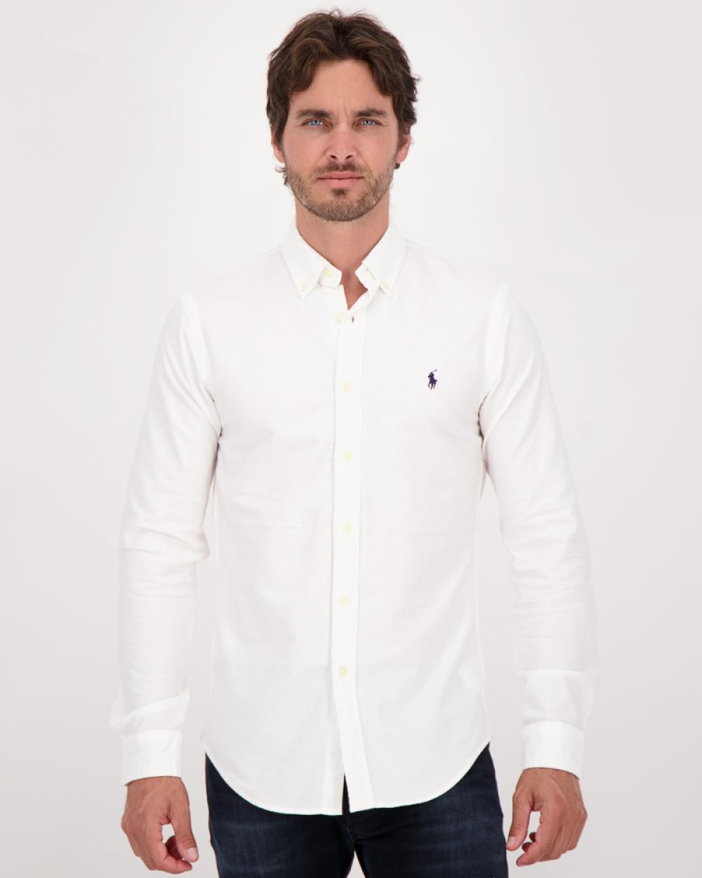 CHEMISE RALPH LAUREN OXFORD BLANC