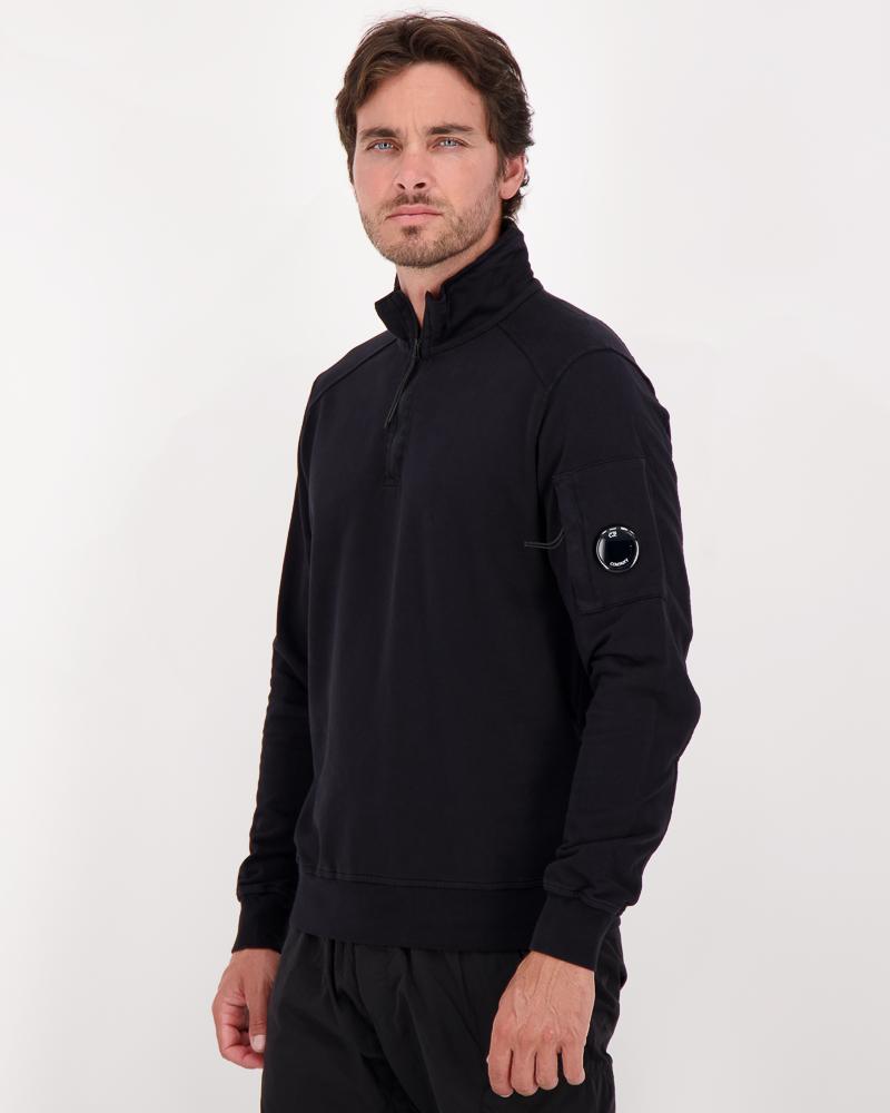 SWEAT CP COMPANY POLO COLLAR SS059 999 noir