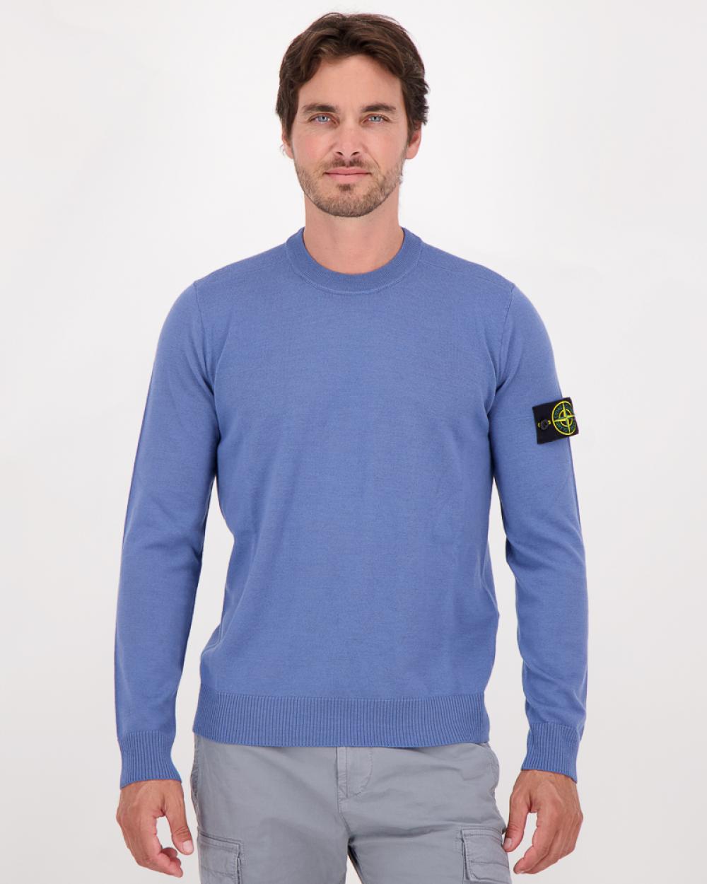 Pull stone island bleu sale