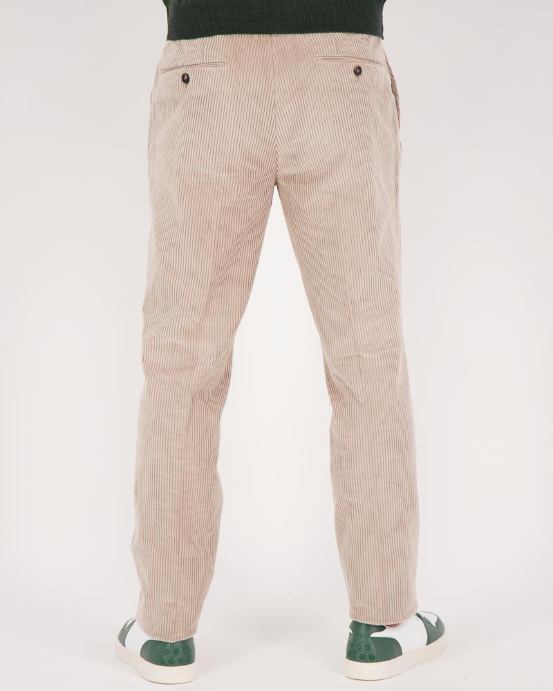 PANTALON INCOTEX VELOURS  POUR SLOWEAR BEIGE CLAIR