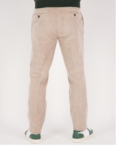 PANTALON INCOTEX VELOURS  POUR SLOWEAR BEIGE CLAIR