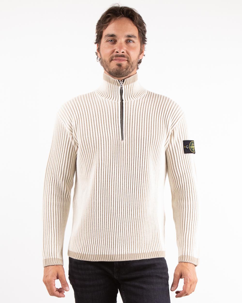 PULL ZIP VANISÉ 516C1 0099 NATUREL