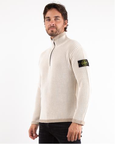 PULL ZIP VANISÉ 516C1 0099 NATUREL