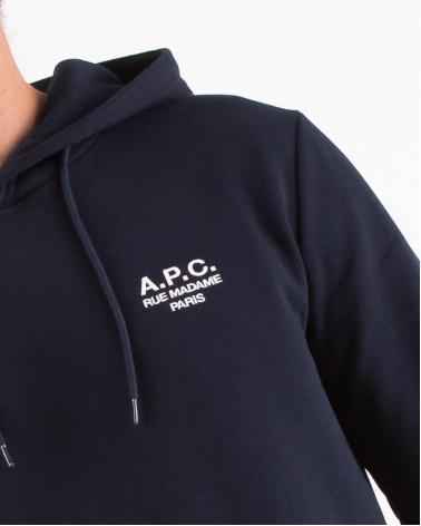 SWEAT A.P.C.HOODIE RUE MADAME  Marine