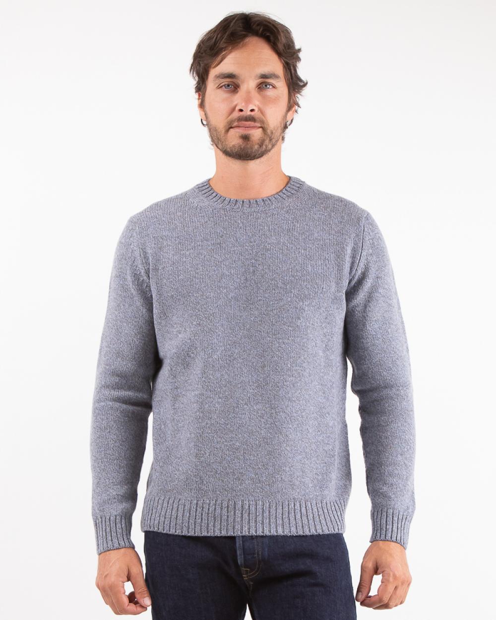 PULL COL ROND SUNHOUSE GRIS