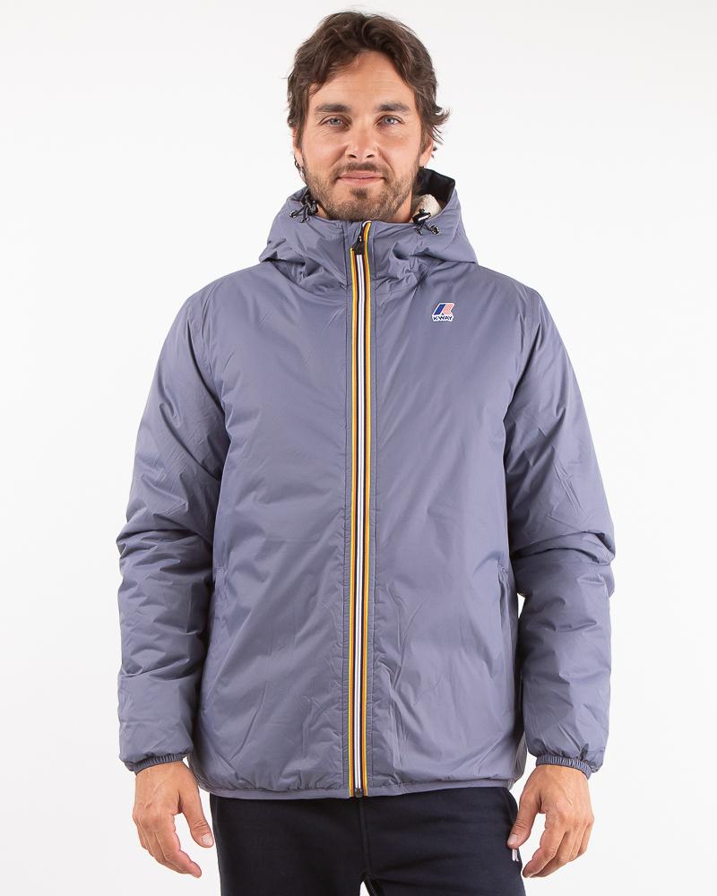 BLOUSON K-WAY LE VRAI 3.0 CLAUDE ORSETTO GREY BLUE AVION