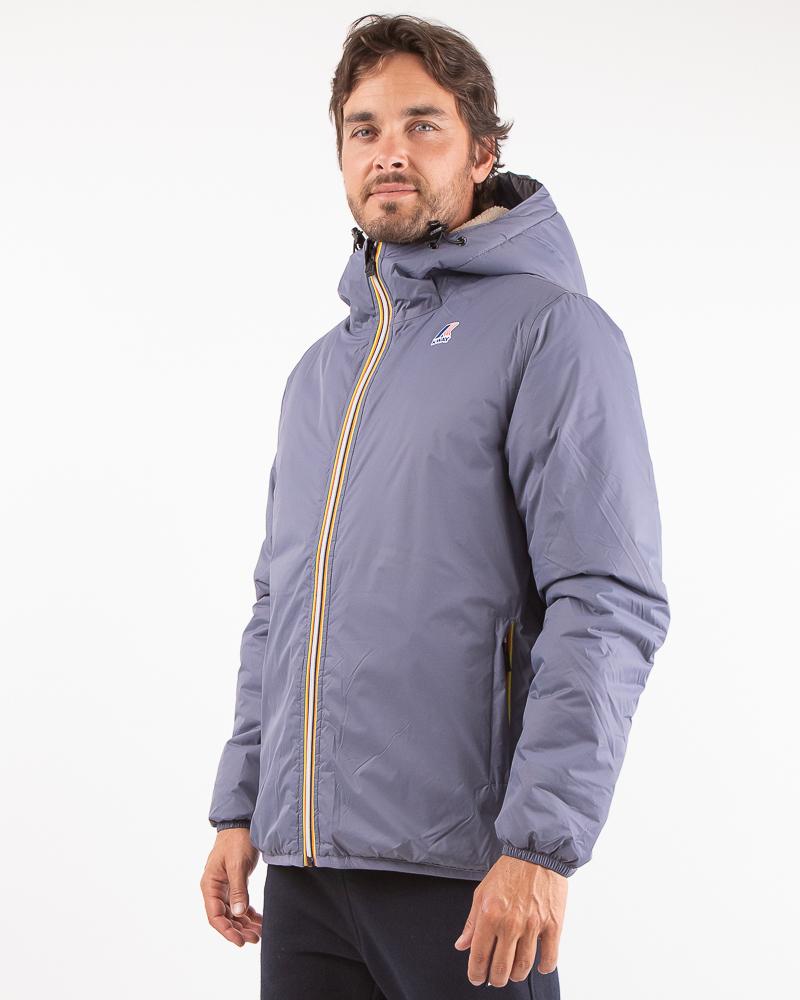 BLOUSON K-WAY LE VRAI 3.0 CLAUDE ORSETTO GREY BLUE AVION