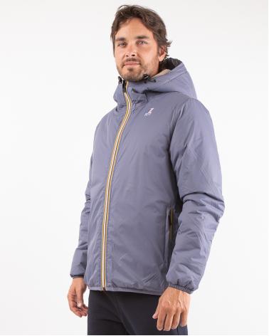 BLOUSON K-WAY LE VRAI 3.0 CLAUDE ORSETTO GREY BLUE AVION