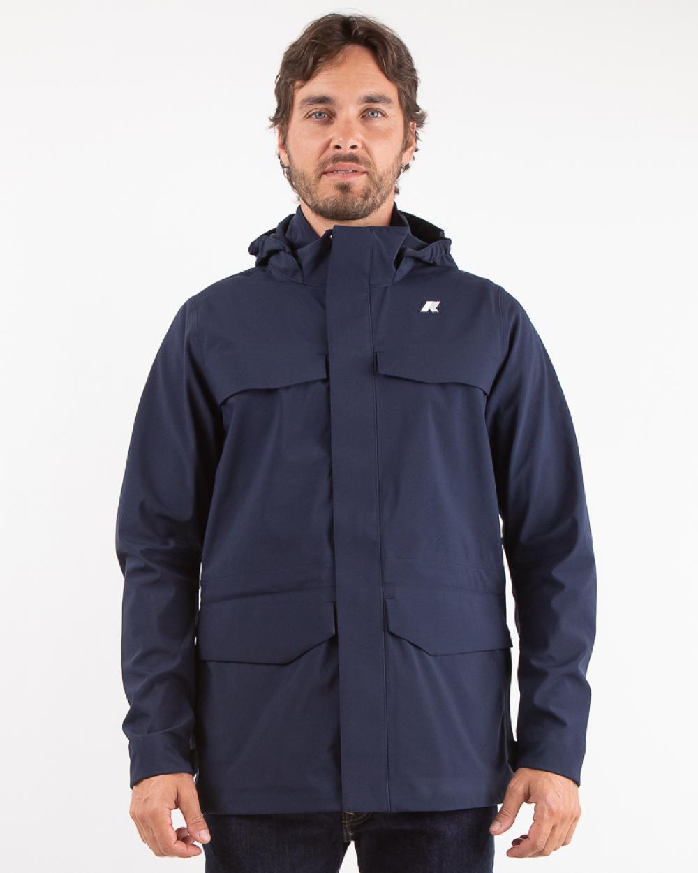 VESTE K-WAY MANPHY BONDED BLUE DEPHT