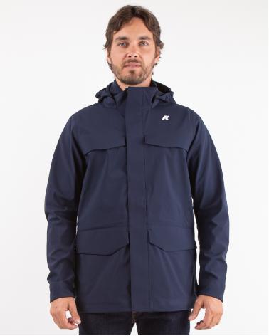 VESTE K-WAY MANPHY BONDED BLUE DEPHT