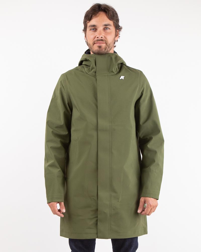 PARKA K-WAY THOMAS BONDED -Green Kaki