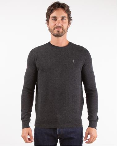 PULL COL ROND RALPH LAUREN ANTRACITE