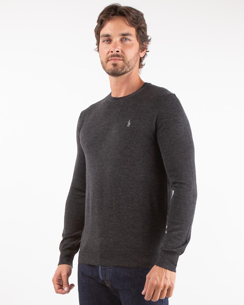 PULL COL ROND RALPH LAUREN ANTRACITE