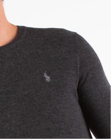 PULL COL ROND RALPH LAUREN ANTRACITE