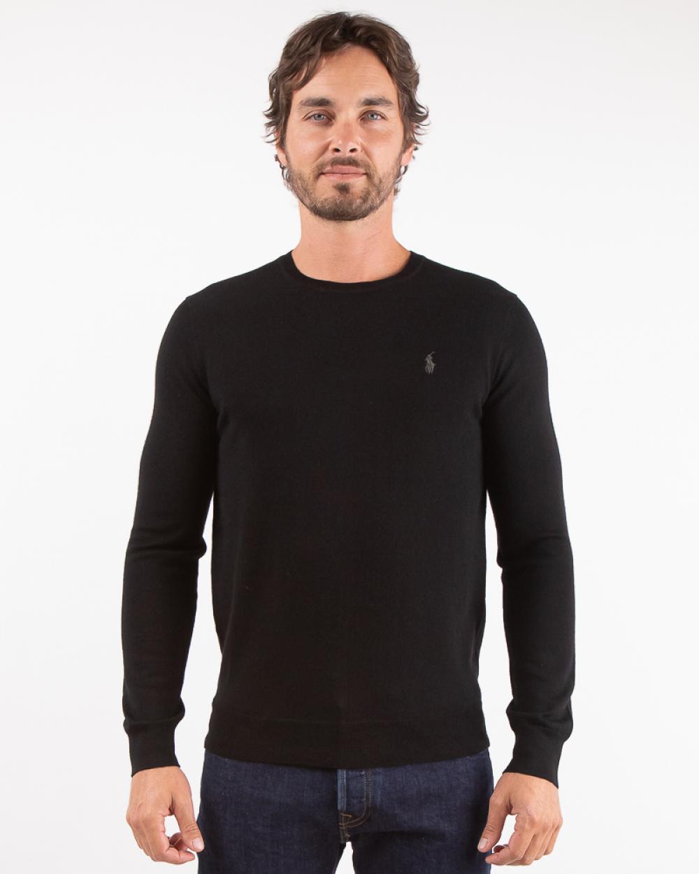 Pull ralph lauren noir sale