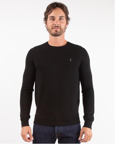 PULL COL ROND RALPH LAUREN NOIR