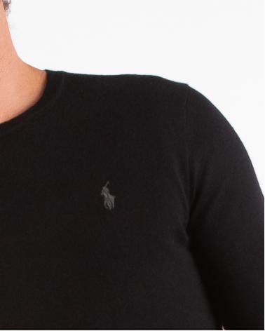 PULL COL ROND RALPH LAUREN NOIR