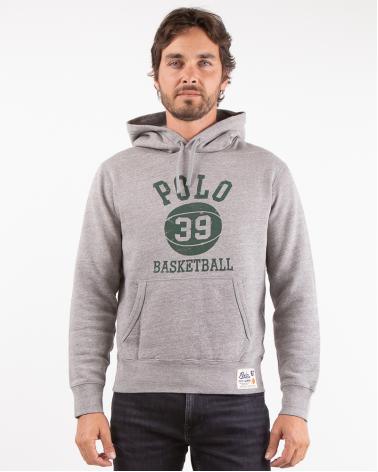 SWEAT HOODIE RALPH LAUREN GRIS