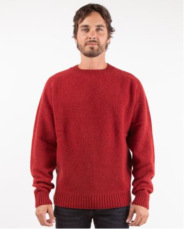 PULL COL ROND SUNHOUSE BORDEAUX