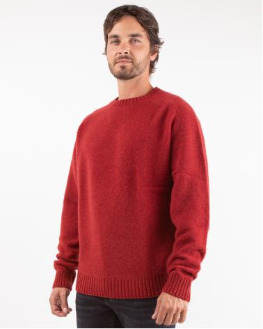 PULL COL ROND SUNHOUSE BORDEAUX