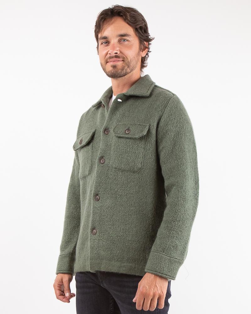 VESTE CHEMISE SUNHOUSE EN MOHAIR Kaki