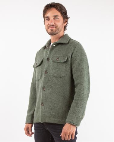 VESTE CHEMISE SUNHOUSE EN MOHAIR Kaki