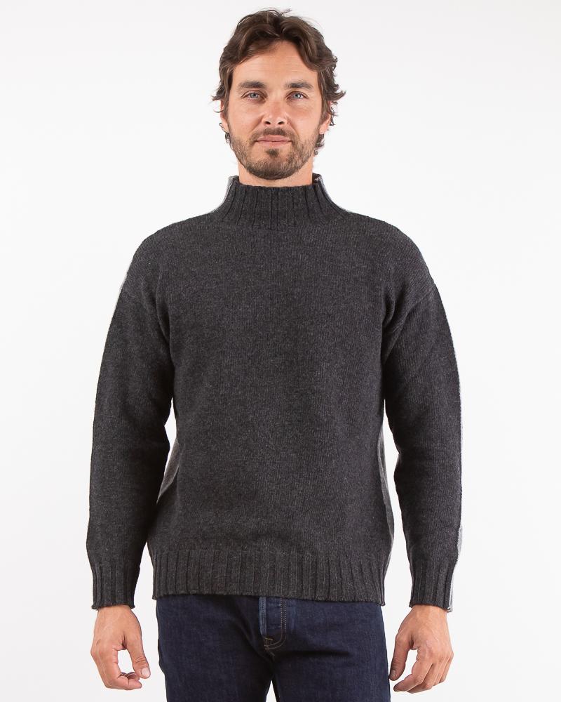 PULL TAGLIATORE BICOLORE/ANTRACITE/FRIS CLAIR