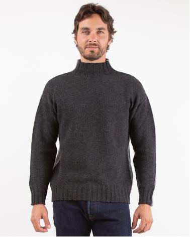 PULL TAGLIATORE BICOLORE/ANTRACITE/FRIS CLAIR