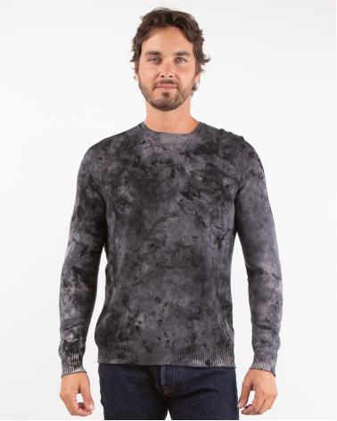 PULL AVANT TOI COL ROND 100%CASHMERE CAMOUFLAGE