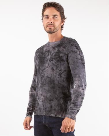 PULL AVANT TOI COL ROND 100%CASHMERE CAMOUFLAGE