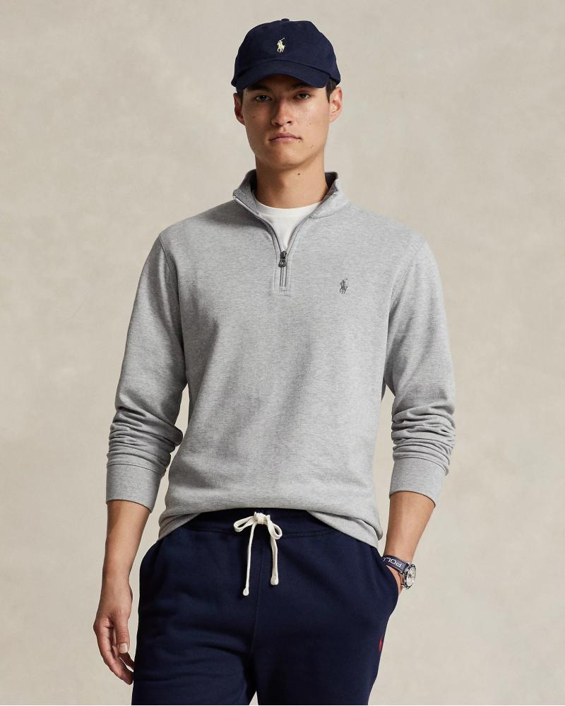 SWEAT RALPH LAUREN DEMI ZIP GRIS