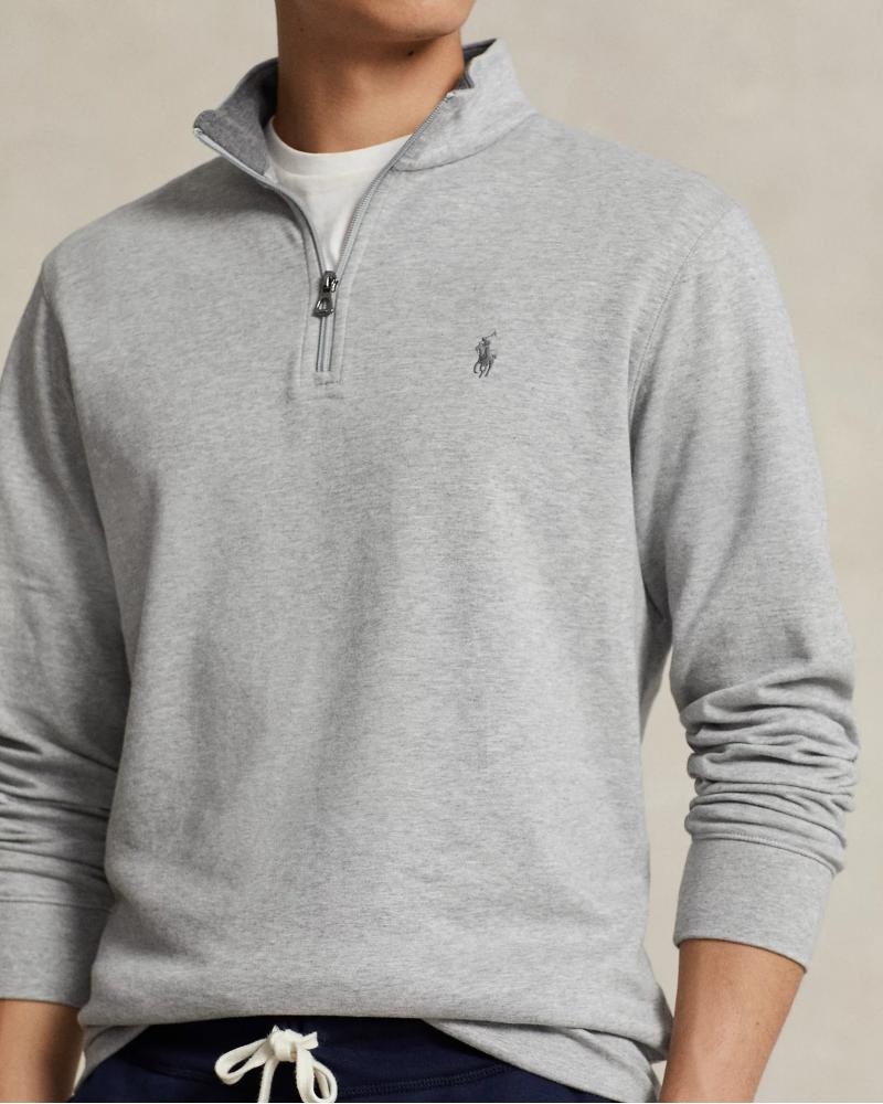 SWEAT RALPH LAUREN DEMI ZIP GRIS