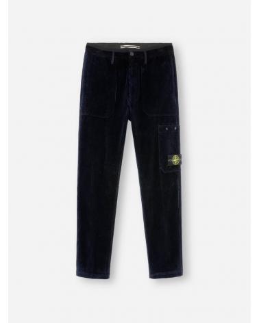 PANTALON STONE ISLAND  VELOURS 322604 0020 MARINE