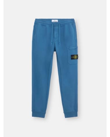 PANTALON STONE ISLAND 64 51 0024 CARGO EN MOLLETON COUPE SLIM