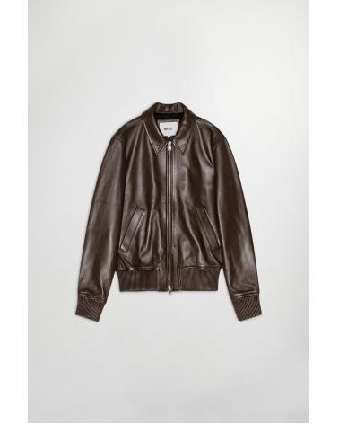 BLOUSON CUIR NN07 MARRON