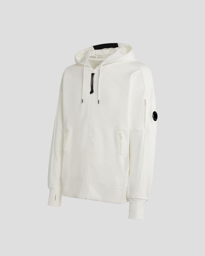 SWEAT ZIPPE HOODED SS025A 103 BLANC