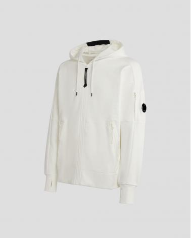 SWEAT ZIPPE HOODED SS025A 103 BLANC